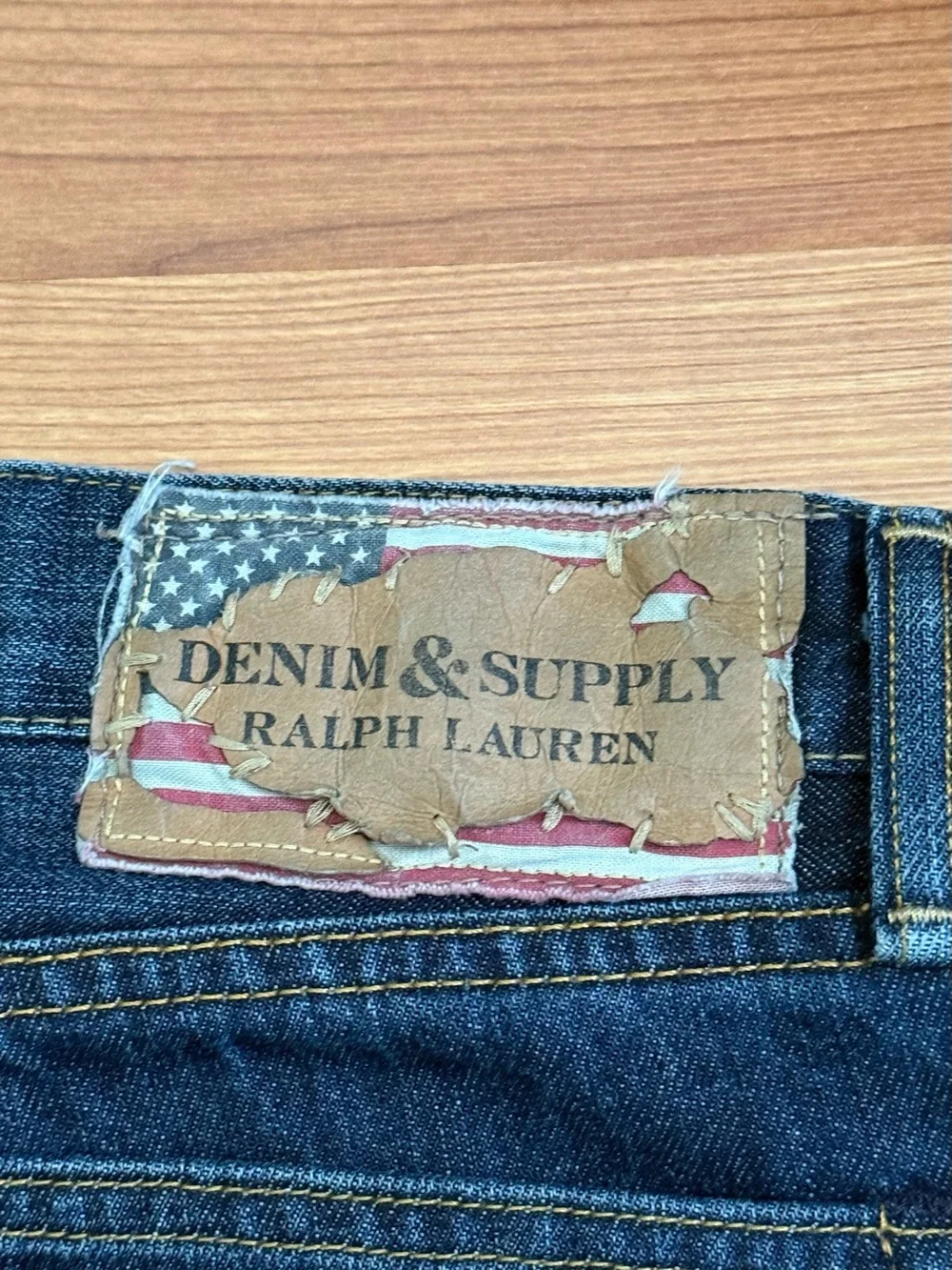 Denim & Supply Ralph Lauren Men’s 36x30 Straight Jeans USA Flag